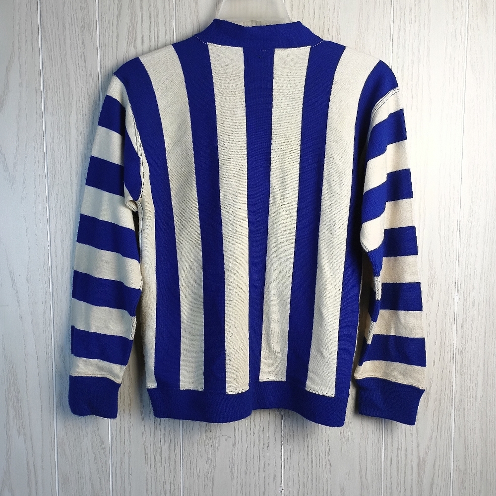 VTG Bucks Sand Knit UWM Varsity Sweater Adult 40 Collegiate Cardigan WI USA. - Picture 7 of 15